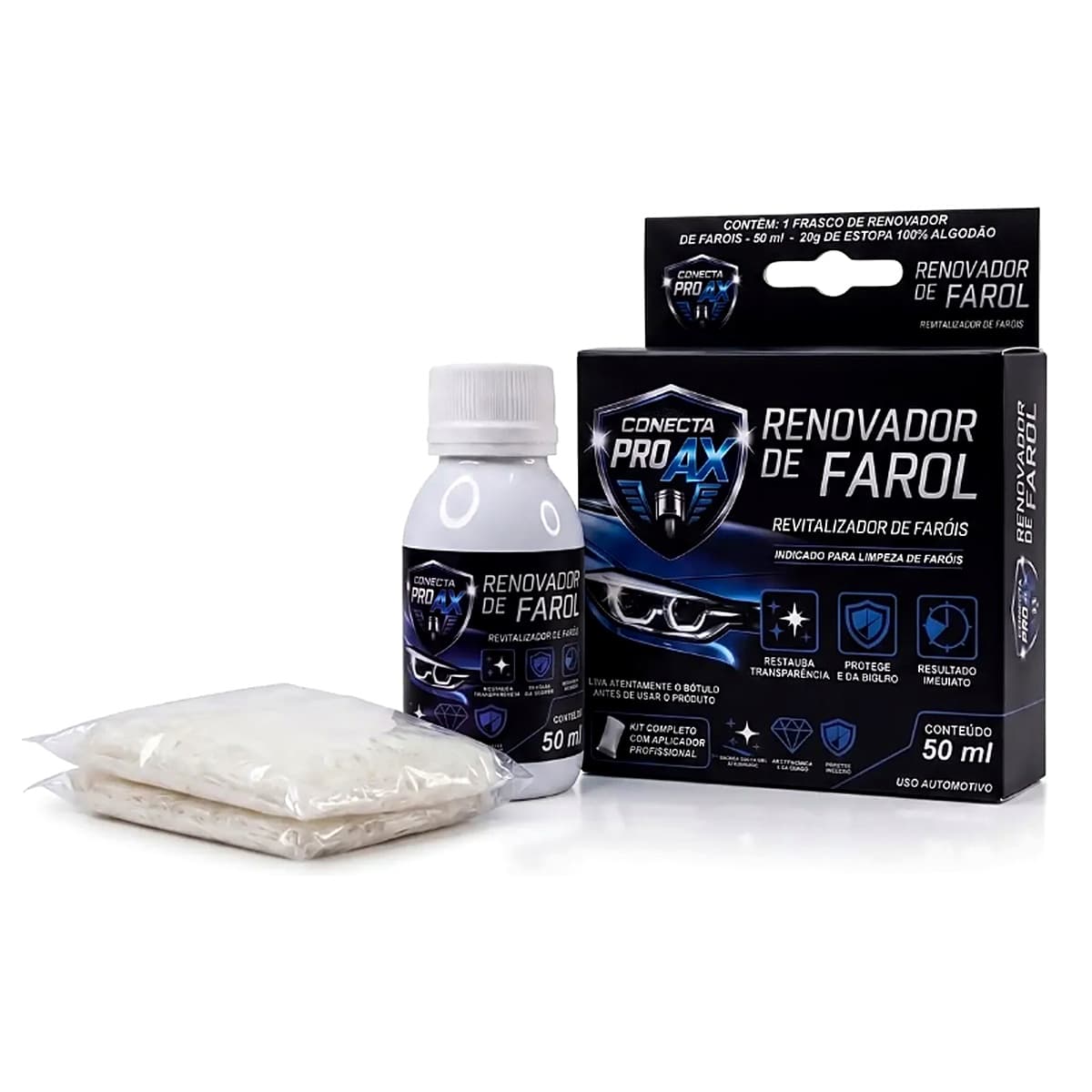 Renovador de Farol Conecta Pro AX — Kit Revitalizador 50ml
